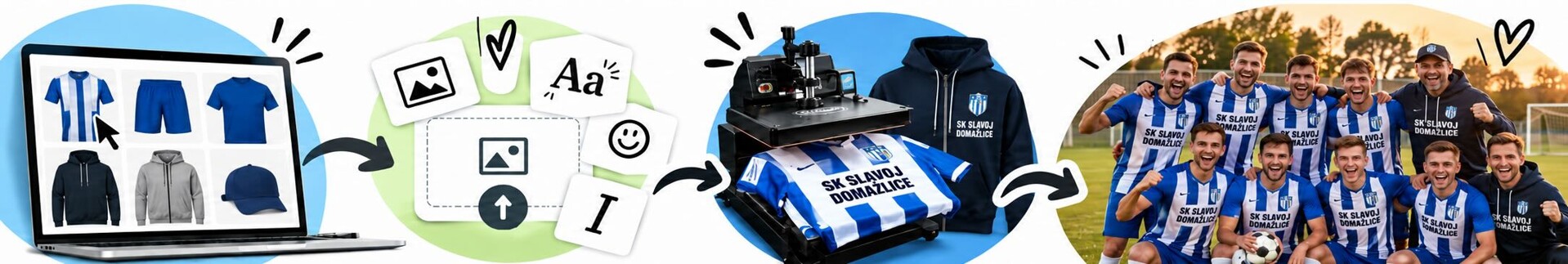 formular pro vytvoreni objednavky dresy timy