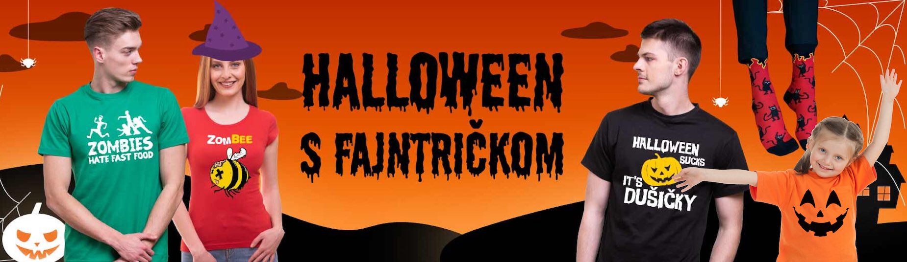 Halloweenske tričká a mikiny