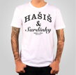 Originálne značkové tričko na párty, pre milovníkov recesie a originálnych módnych kúskov, nefejkových-Značkové tričko Hašiš & Sardinky