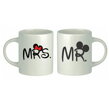 Sada: 2 hrnčeky Mr. / Mrs.  Mickey