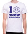 Originálne a štýlové tričko pre milovníkov snehu a športu-snowboardingu-Tričko I snowboarding