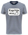 Originálne námornícke/kapitánske tričko z kolekcie povolanie a hobby ako darček s možnosťou dopísanie vlastného textu-mena-Tričko UNISEX - Kapitán + tvoje meno