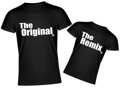 Rodinný pár tričiek - The Original a The Remix  (cena za pár)