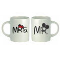 Sada: 2 hrnčeky Mr. / Mrs.  Mickey