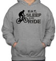 Cyklistická mikina- Eat, sleep and ride on bike