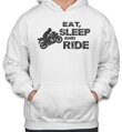 Motorkárska mikina - Eat, sleep and ride