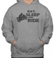 Motorkárska mikina - Eat, sleep and ride