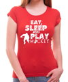 Tričko - Eat, sleep and play hockey
