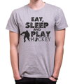 Tričko - Eat, sleep and play hockey