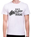 Motorkárske tričko - Eat, sleep and ride