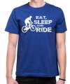 Cyklistické tričko - Eat, sleep and ride on bike
