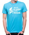 Cyklistické tričko - Eat, sleep and ride on bike