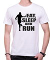 Bežecké tričko - Eat, sleep and run