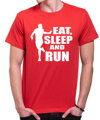 Bežecké tričko - Eat, sleep and run