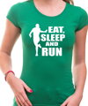 Bežecké tričko - Eat, sleep and run