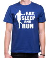 Bežecké tričko - Eat, sleep and run