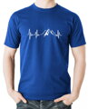 Motivačné, Originálne tričko pre milovníkov turistiky a hôr -Tričko - EKG mountains