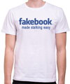 Tričko fakebook - made stalking easy