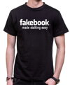 Tričko fakebook - made stalking easy