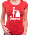 Dámske tričko - GAME OVER cooking