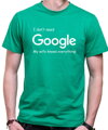 Tričko I don`t need Google, my wife knows everything!