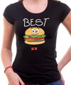 Dámske kamarátske tričká - BEST FRIENDS - Fast food :)  (cena za 2ks)