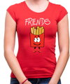 Dámske kamarátske tričká - BEST FRIENDS - Fast food :)  (cena za 2ks)