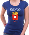 Dámske kamarátske tričká - BEST FRIENDS - Fast food :)  (cena za 2ks)