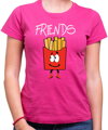 Dámske kamarátske tričká - BEST FRIENDS - Fast food :)  (cena za 2ks)