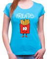 Dámske kamarátske tričká - BEST FRIENDS - Fast food :)  (cena za 2ks)