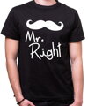 Pánske/dámske tričko Mr. Right/Mrs. Always Right