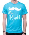 Pánske/dámske tričko Mr. Right/Mrs. Always Right