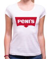 legrační a mírně vulgární tričko na párty jako recese na známou světovou módní značku-Značkové tričko PENi'S