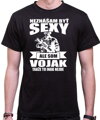 Vojenské tričko - Neznášam byť sexy