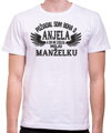 Tričko - Požiadal/a som boha o anjela a on mi zaslal manžela/manželku