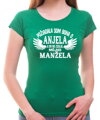 Tričko - Požiadal/a som boha o anjela a on mi zaslal manžela/manželku