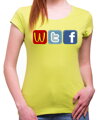 Dámske tričko - WTF Social sites