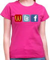 Dámske tričko - WTF Social sites