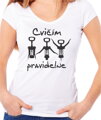Vinárske tričko - Cvičím pravidelne