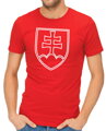 Originálne tričko so slovenským znakom-národnou potlačou  pre fanúšikov slovenského hokeja,futbalu či krásneho Slovenska -Tričko - Slovenský znak obrys