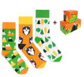 Sada 3ks ponožiek - Husky set + box zadarmo