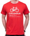 Cyklo Tričko - Cykloholik (diagnóza)