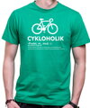 Cyklo Tričko - Cykloholik (diagnóza)