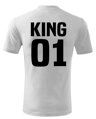 Pánske/dámske tričko KING 01 - QUEEN 01 
