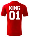 Pánske/dámske tričko KING 01 - QUEEN 01 