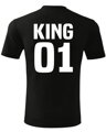 Pánske/dámske tričko KING 01 - QUEEN 01 