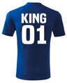 Pánske/dámske tričko KING 01 - QUEEN 01 