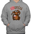 Mikina - Vínopička s opičkou