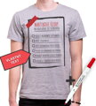 Tričko - Úlohy pre Ženícha  (vlastný text)+ fixka na odškrtávanie úloh