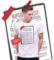 Tričko - Úlohy pre Ženícha  (vlastný text)+ fixka na odškrtávanie úloh